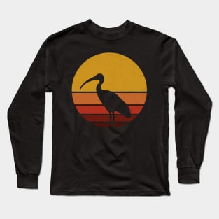 Retro Vintage Sunset Bin Chicken Long Sleeve T-Shirt